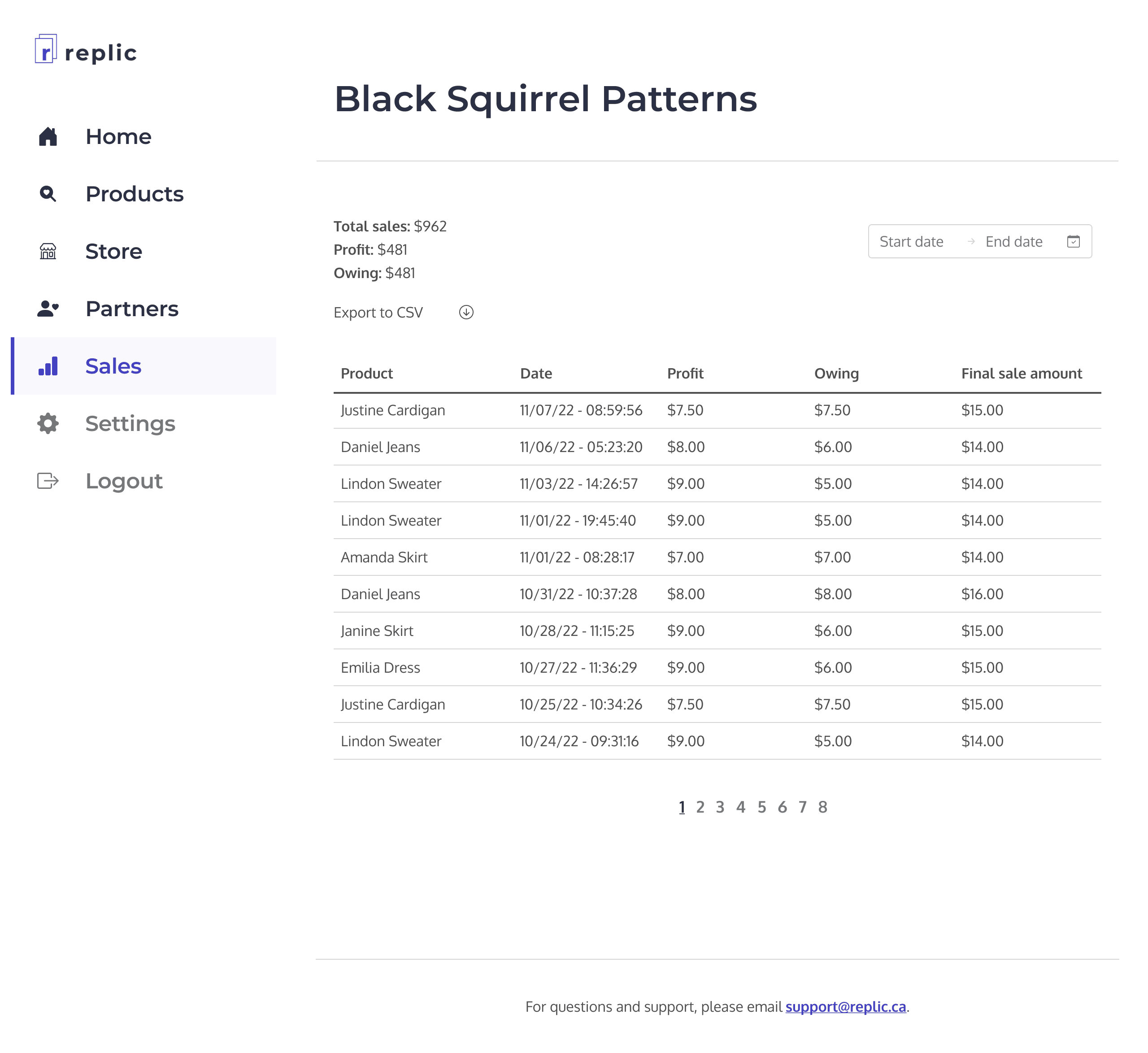 Replic App screenshot
